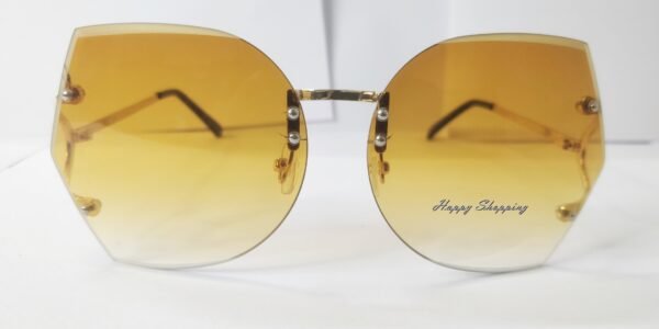 Chanel designer oversize rimless sunglass
